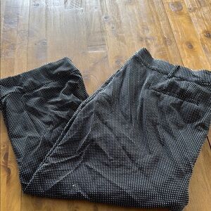 Lane Bryant Black and White Polka Dot Pants